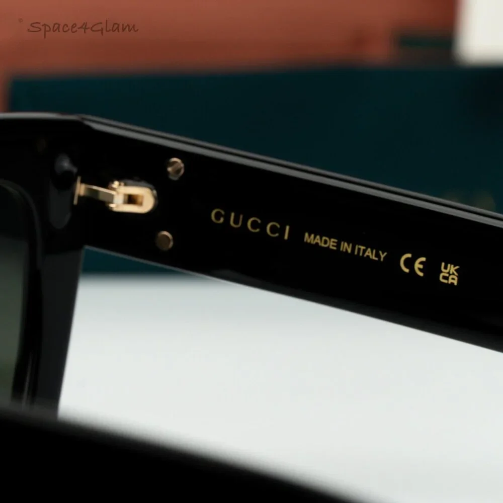 Gucci Men Sunglasses Black Grey Square GG1689S 001 NEW AUTHENTIC